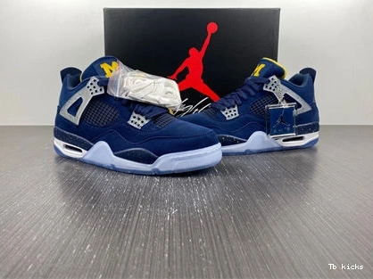Reps TBK Michigan 3938 Retro 4 Soft Jordan AJ4- 1014